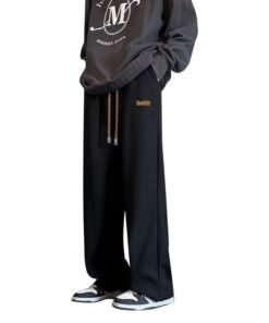 Drape pants men's autumn and winter wide-leg loose sports | 1112 - Image 5