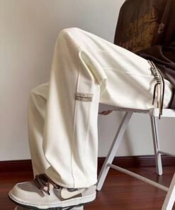 straight loose trendy wide-leg large-size casual trousers | 1115 - Image 40