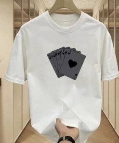 Heavy cotton short-sleeved T-shirt casual trend men | 1102 - Image 29