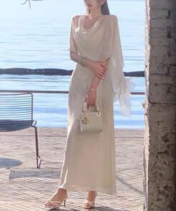 jacquard suspender dress women's early spring + cardigan | 8014 - Image 6