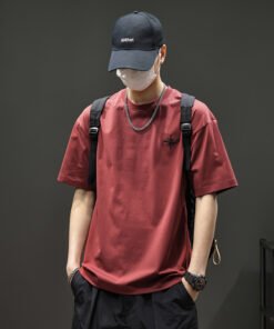240G heavyweight long-staple cotton short-sleeved T-shirt | 8505 - Image 32