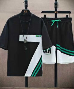 Summer suit short-sleeved T-shirt men's set | 1104 - Image 33