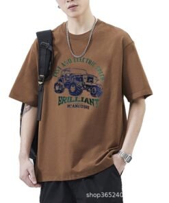 Japanese new cotton letter T-shirt | 8506 - Image 5