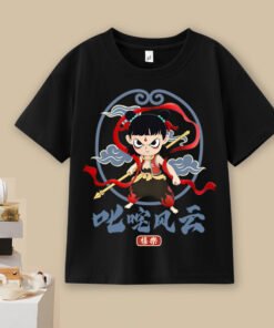 Nezha children's middle and large children's round neck boys' tops, loose tide | 8503 - Image 21