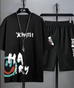 short sleeve t-shirt plus size shorts sports outdoor two-piece set | 1107 - Image 16