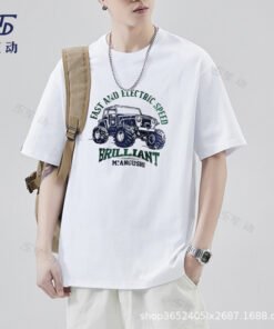 Japanese new cotton letter T-shirt | 8506 - Image 3
