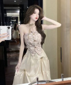 Alternative view of temperament long skirt | 8023