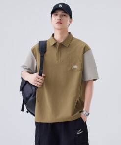 Alternative view of Polo Shirt Japanese Retro Fake Pocket | 8516