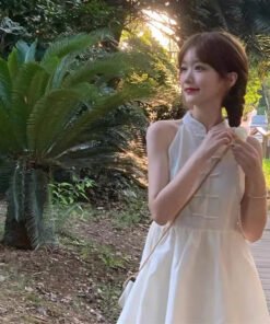 Alternative view of Style Dress Fresh Sweet Waist Trimming Han Elements Fashion | 8001