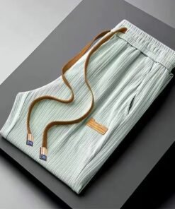 brand quick-drying loose wide-leg trousers high-end drapey suit pants men | 1116 - Image 18