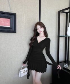 irregular short skirt, ruffles, big swings, night suspenders, tassel dresses | 8015 - Image 8