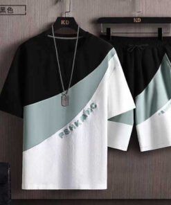 Summer suit short-sleeved T-shirt men's set | 1104 - Image 53