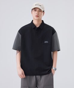 Polo Shirt Japanese Retro Fake Pocket | 8516 - Image 11