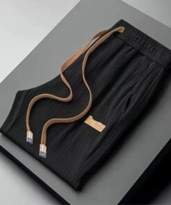 brand quick-drying loose wide-leg trousers high-end drapey suit pants men | 1116 - Image 11