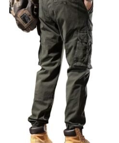 American retro overalls for men Spring and autumn trendy brand slim-fitting pants | 1124 - Image 4