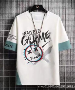 Summer Student Casual Suit Men's Thin Trendy Short Sleeve T-Shirt  | 1105 - Image 65