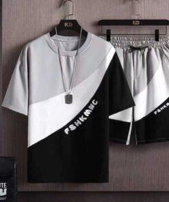 Summer suit short-sleeved T-shirt men's set | 1104 - Image 62