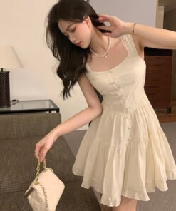 Summer white moonlight temperament sweet and gentle wind slip dress | 8024 - Image 6