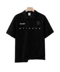 Cotton piqué lapel embroidered polo shirt | 8517 - Image 6