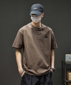 240G heavyweight long-staple cotton short-sleeved T-shirt | 8505 - Image 3