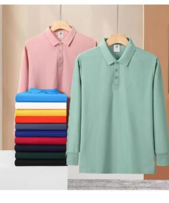 Long Sleeve Polo Shirt | 8514 - Image 3