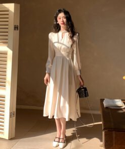 Thirteen Lines Quality Spring Long Sleeve Dress | 8029 - Image 8