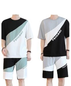 Summer suit short-sleeved T-shirt men's set | 1104 - Image 5