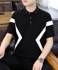 Alternative view of Short-sleeved t-shirt summer tide brand lapel POLO shirt | 8519