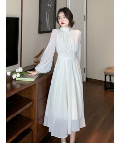 French cinched waist gentle midi skirt | 8012 - Image 7