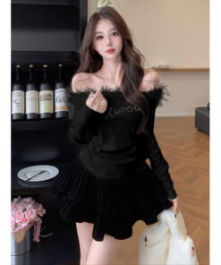 diamond long-sleeved shirt hot girl undershirt with top | 9013 - Image 7