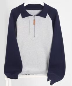 korean version new casual polo neck pullover sweater fall winter | 8520 - Image 8