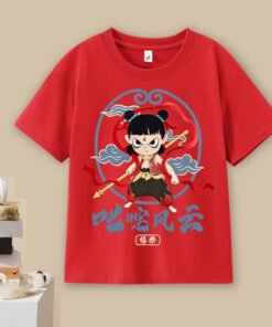 Nezha children's middle and large children's round neck boys' tops, loose tide | 8503 - Image 27