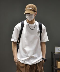 240G heavyweight long-staple cotton short-sleeved T-shirt | 8505 - Image 17