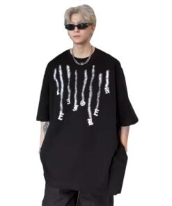 Graffiti cotton high-quality short-sleeved T-shirt | 8512 - Image 5