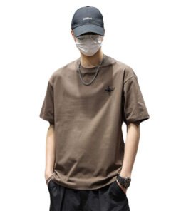 240G heavyweight long-staple cotton short-sleeved T-shirt | 8505 - Image 5
