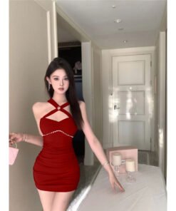 Pure lust halterneck suspender dress | 8021 - Image 10