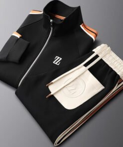 trendy fashion sportswear long sleeve straight pants two-piece suit | 1120 - Image 7