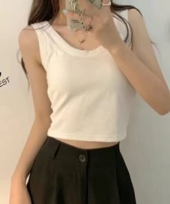 long sleeve buttons, female fat sister, slim and thin, short inner top | 9023 - Image 16