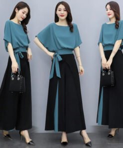 goddess style fashionable drape stylish slim two-piece suit | 1152