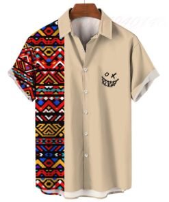Breathable Linen Short Sleeve Fashion Short Sleeve Shirt Tops | 1167 - Image 55