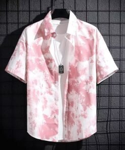 ice silk breathable summer Korean style trendy high-end printed shirt | 1176 - Image 10