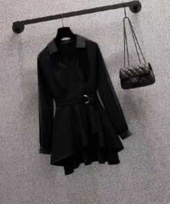 "Western Style Slimming Shirt with Tight Waist for Women" | 1180 - Image 8