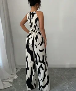 zebra print suspender jumpsuit | 1147 - Image 3
