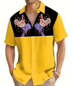 Breathable Linen Short Sleeve Fashion Short Sleeve Shirt Tops | 1167 - Image 69