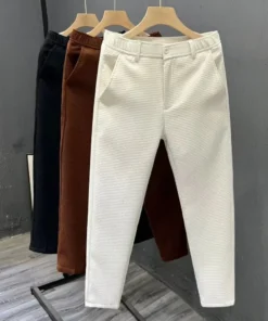 men's casual pants summer fashion slim straight trousers | 1164