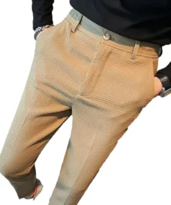 men's casual pants summer fashion slim straight trousers | 1164 - Image 5