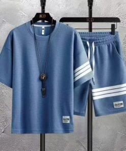 Heavyweight waffle casual suit men's summer fashion | 1142 - Image 25