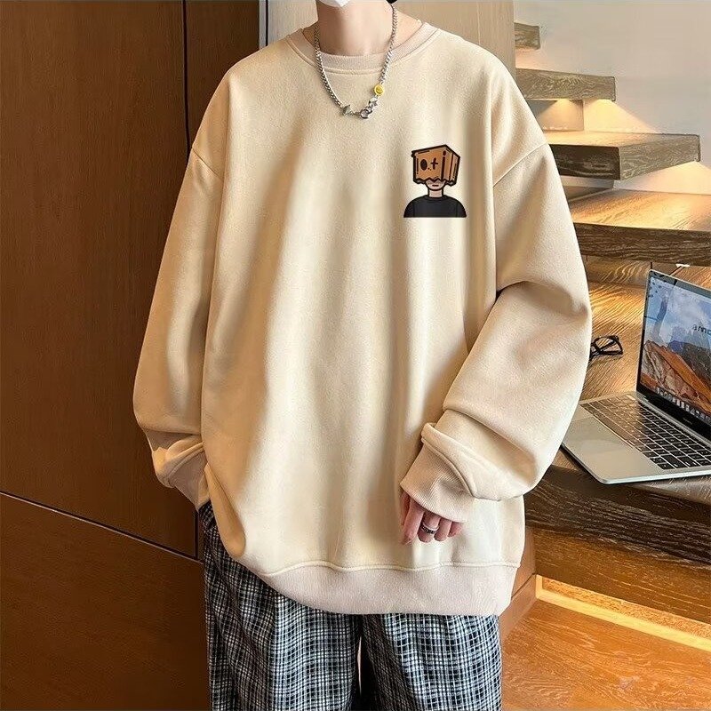 American casual loose long-sleeved pullover bottoming shirt | 1159 - Image 62