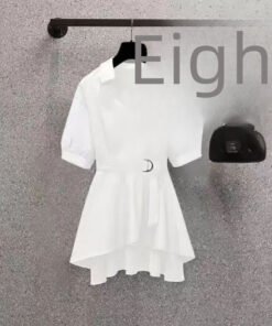 Alternative view of "Western Style Slimming Shirt with Tight Waist for Women" | 1180