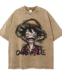 Short-sleeved Gothic print short-sleeved T-shirt high street ins loose washed | 1162 - Image 19